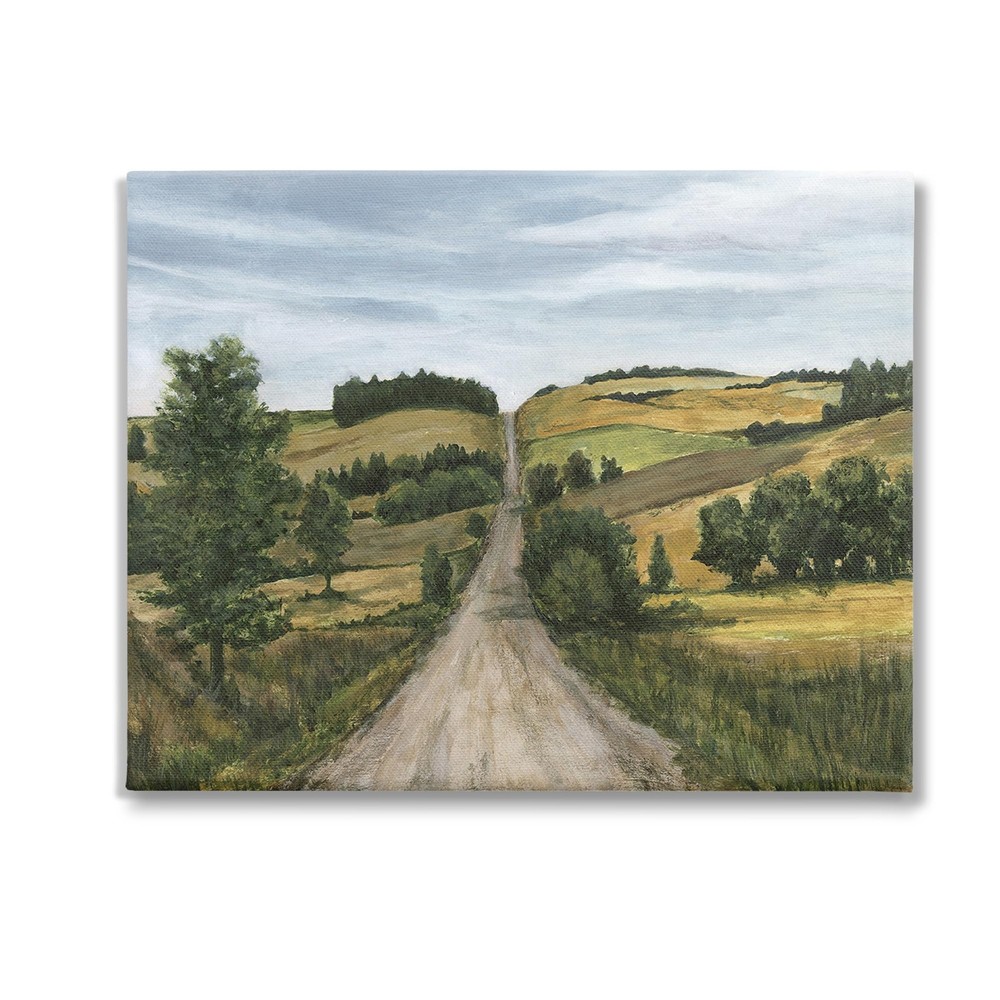 Receding Country Path Canvas Wall Art by Michael Willett