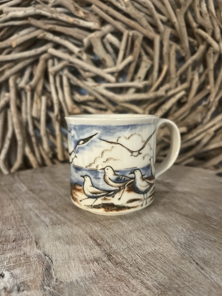 Otagiri Seagulls 1970s Vintage Stoneware Mug