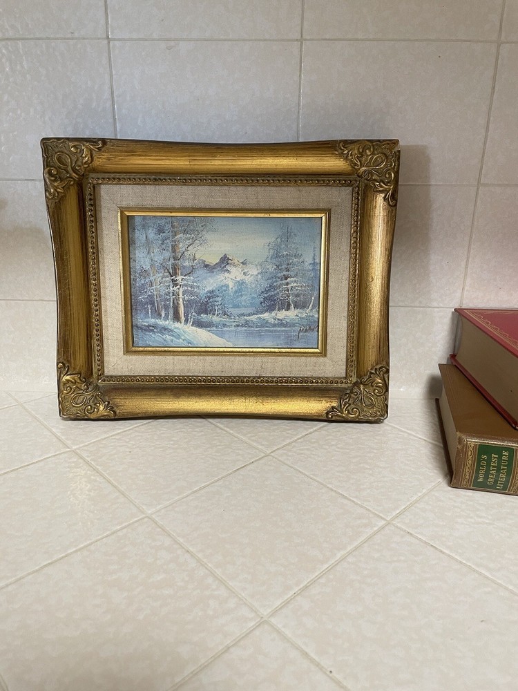 vintage winter landscape Painting