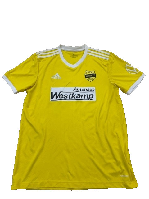 Adidas Men's Yellow Soccer Jersey Size M AeroReady #14 Westkamp Football Shirt