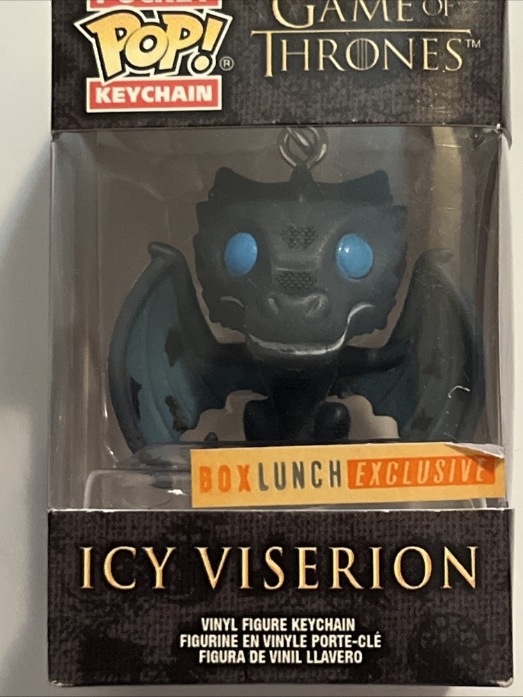 Funko Pocket Pop Keychain Game of Thrones Icy Viserion Box Lunch Exclusive