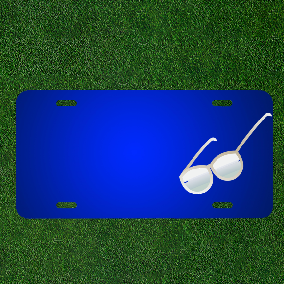 Create Your Custom License Plate & Add Names to Stylish Fashion Sunglasses