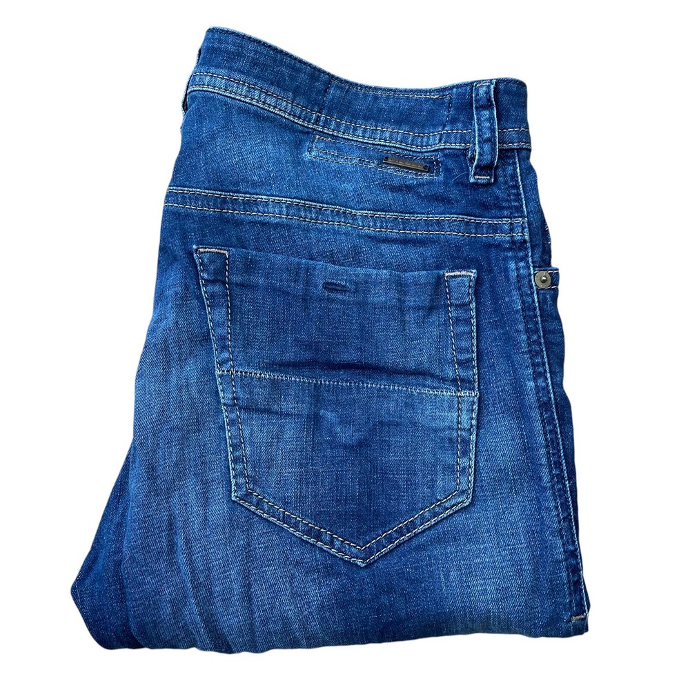 DIESEL Thommer Mens Blue Slim Skinny Stretch Zip Fly Wash 084GR Denim W33 L30