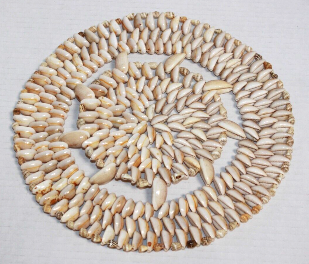 Vintage Sea Shell Hot Pad Trivet Table Decoration