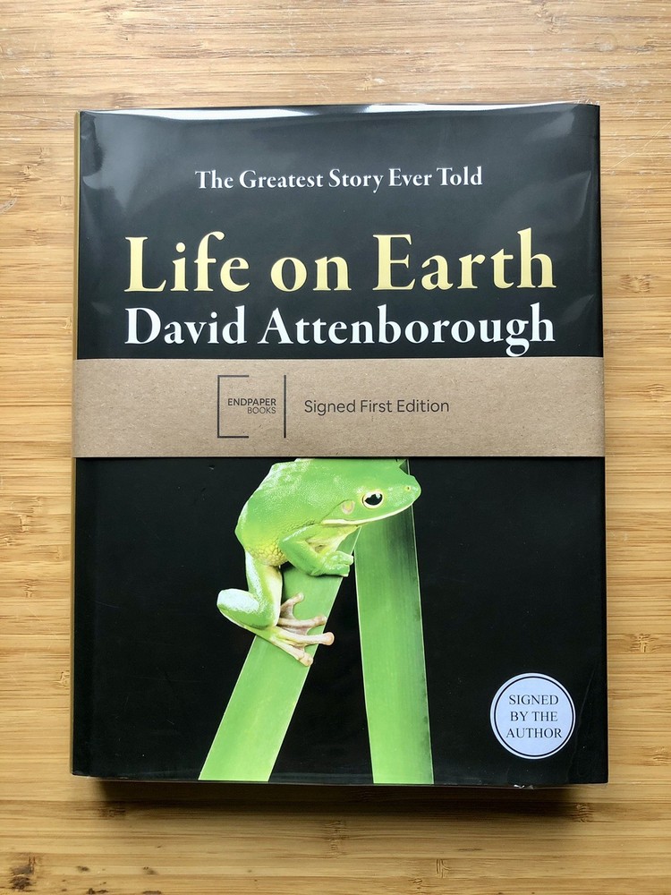 Life on Earth | Signed by David Attenborough | First Edition Thus (UK) | 2018