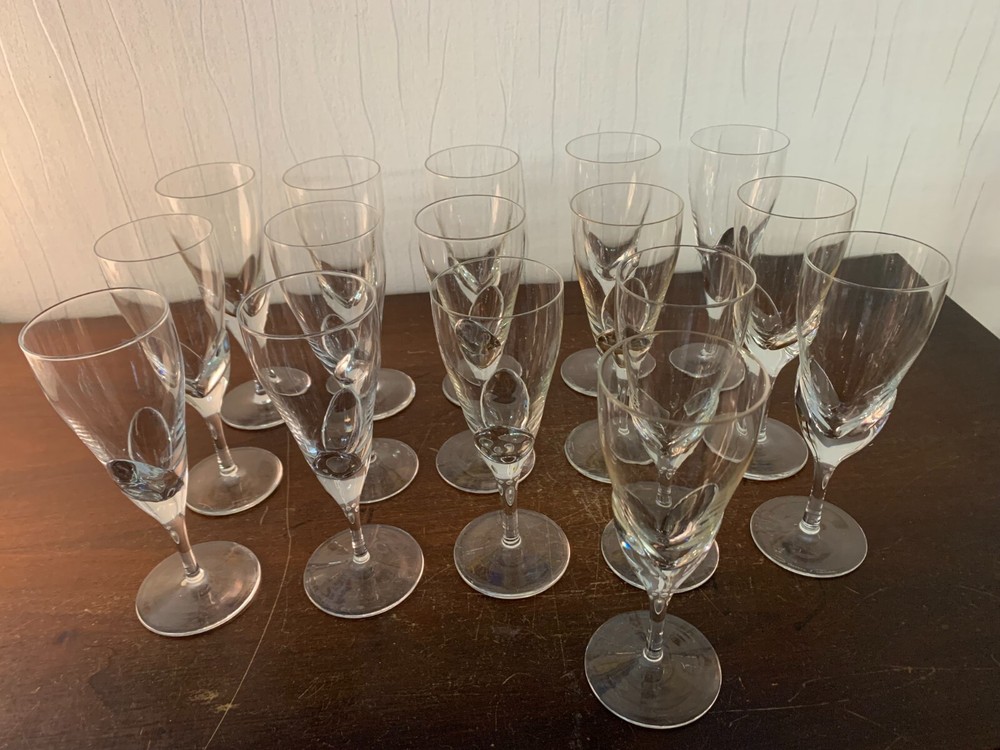 12 Water Glasses Model Corolles In Crystal Daum (Price Per Unit)