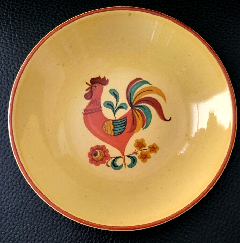 SET OF 4 TAYLOR SMITH TAYLOR REVEILLE ROOSTER DESSERT SAUCE BOWL 5 1/4