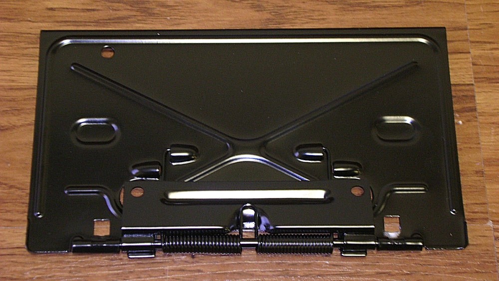 3Day Sale! License Plate Tag Bracket Rear with Hinge plus Hardware Fuel Gas Door