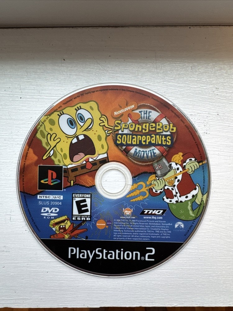 The SpongeBob SquarePants Movie Sony PlayStation 2  2004 PS2 DISC ONLY