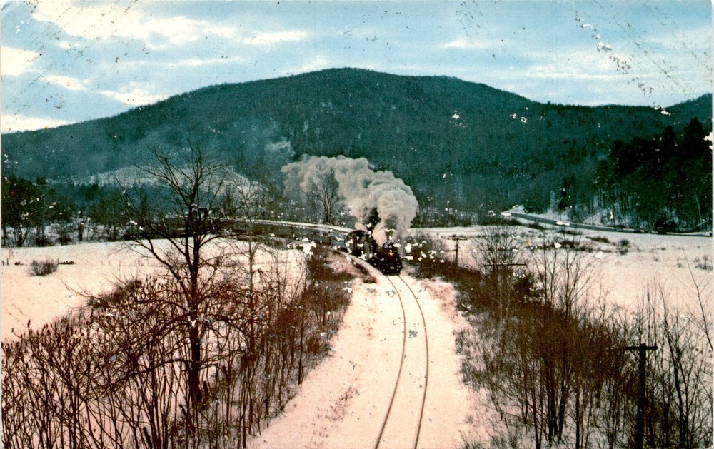 St. 42, STEAMTOWN, BELLOWS FALLS, VERMONT, Postcard