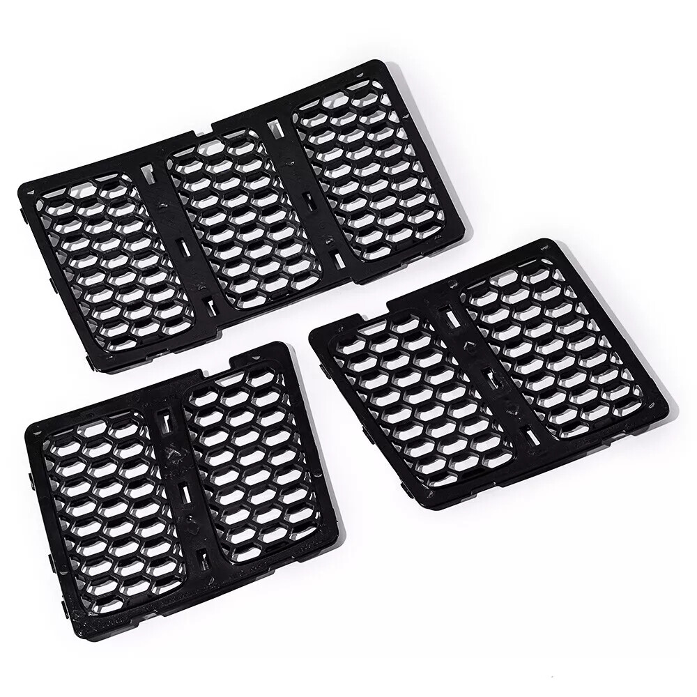 Black Mesh Grille Insert Kit Front Grill Cover For Jeep Grand Cherokee 2014-2016