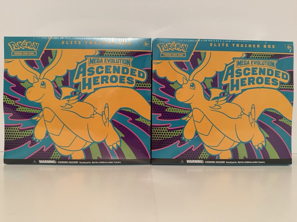 (Lot Of 2) Pokémon TCG: Ascended Heroes Elite Trainer Box (ETB)