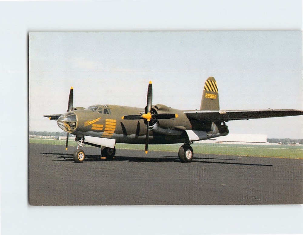Postcard Martin B26G Marauder United States Air Force Museum Dayton Ohio USA