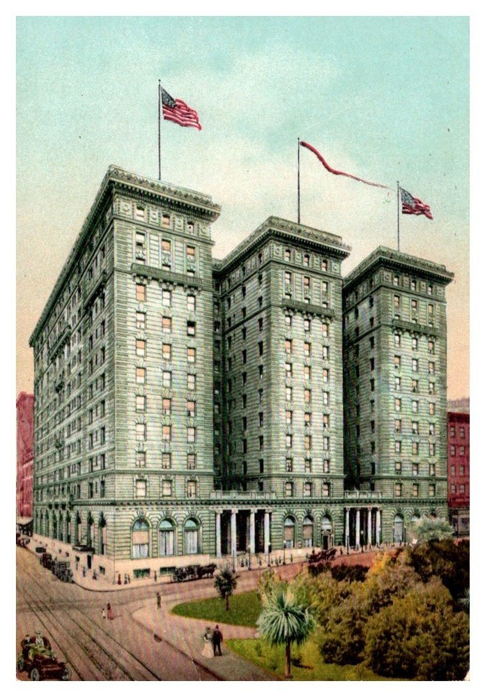 c1910 St. Francis Motel Elevation View San Francisco California Vintage Postcard