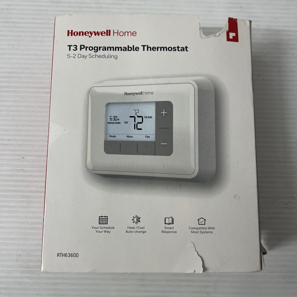 Honeywell RTH6360D Programmable Thermostat - White