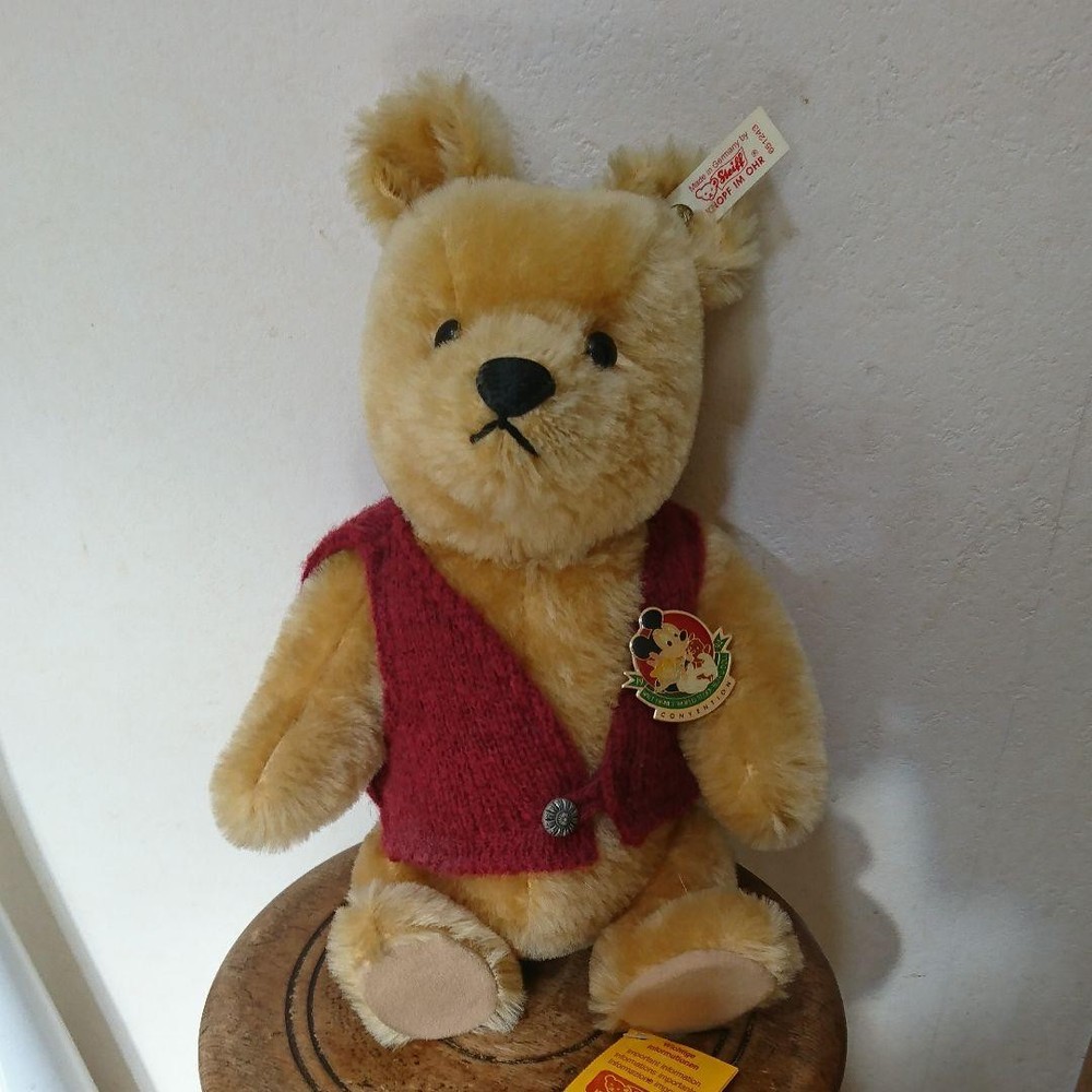 Disney World Pooh Teddy Bear Steiff #a33464