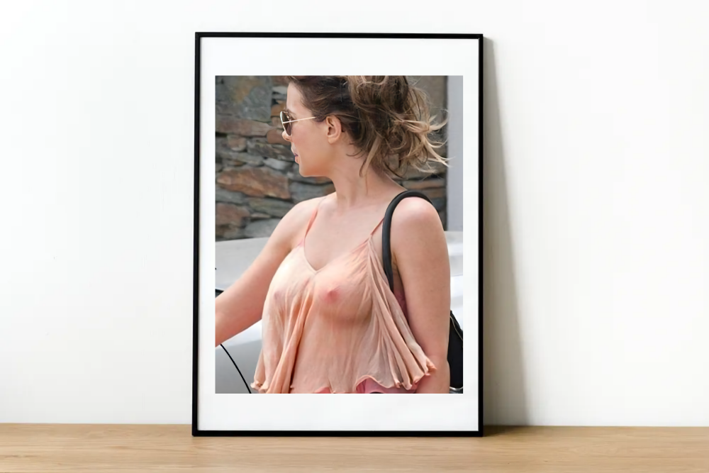 Kate Beckinsale In See Thru Shirt Poster-Photography Print-Celebrity Photo-851