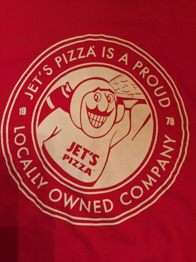 JET'S PIZZA Short Sleeve T-Shirt Size L-SEE MEASUREMENTS