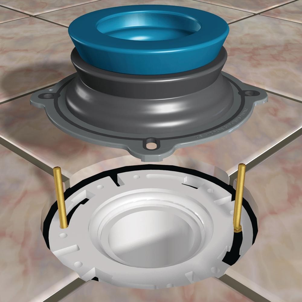 Home Bathroom Universal Floor Plumbing Repair Parts Flange Wax Ring Kit w Bolts