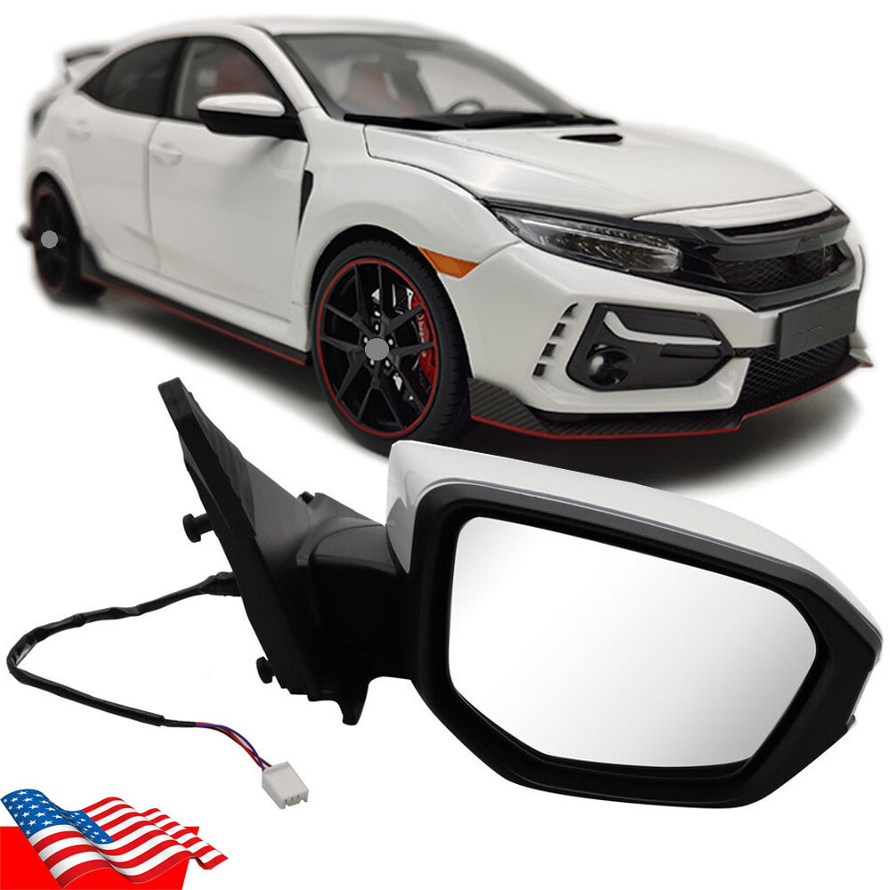 2016-2021 Honda Civic Coupe Sedan Passenger Side Mirror 3Pin Replacement