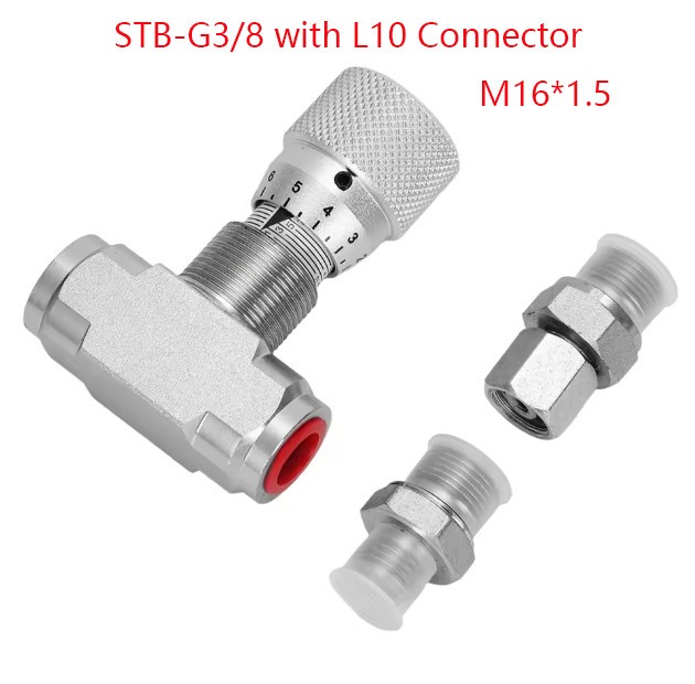Flow Control bidirectional hydraulic restrictor valve STB-G3/8 W/L10 connector ]