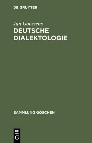 Jan Goossens Deutsche Dialektologie (Hardback) Sammlung GöschenAnother great item from Rarewaves USA | Free delivery!