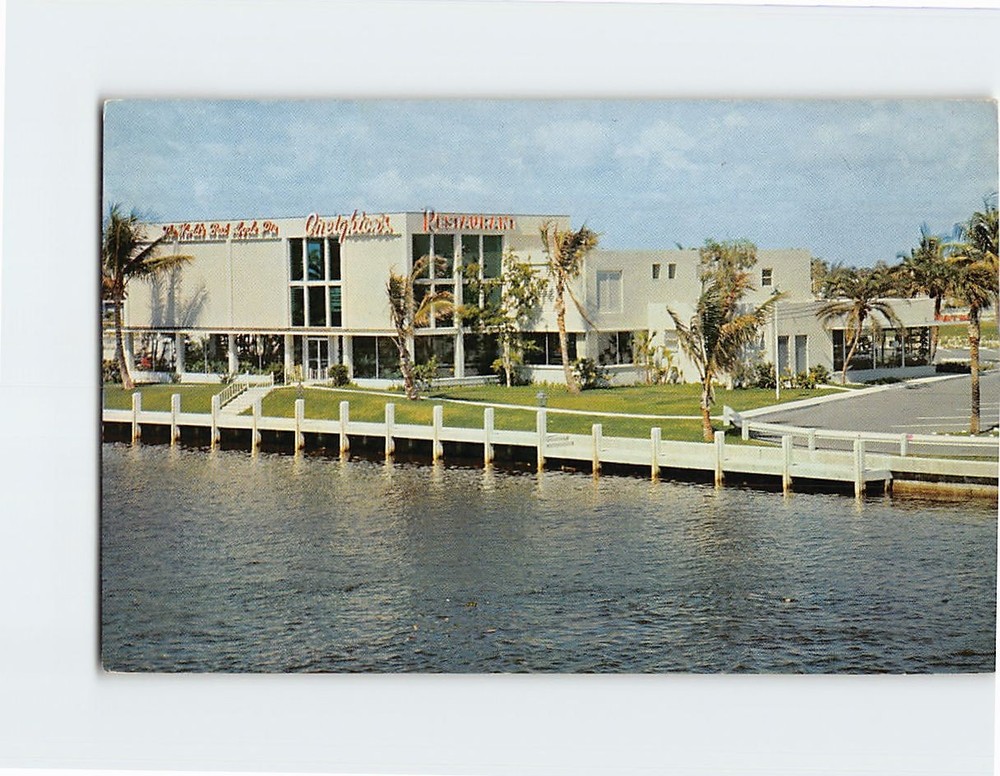 Postcard Creighton's Restaurant Fort Lauderdale Florida USA