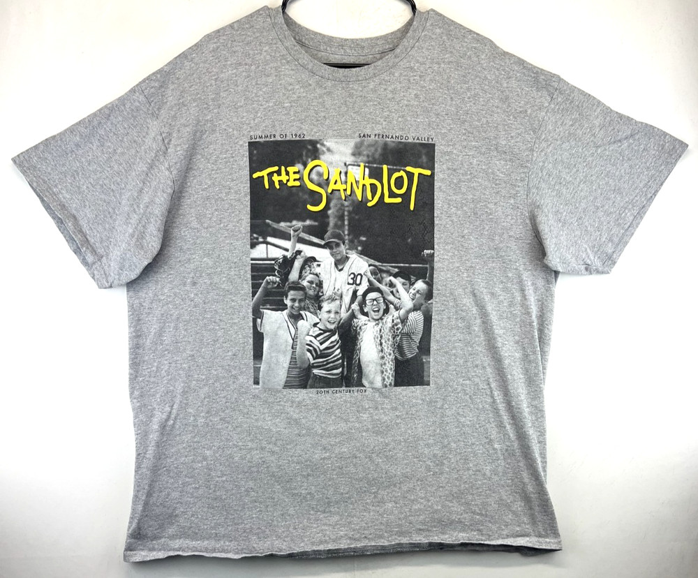 The Sandlot T-Shirt - Mens Size 2XL - Gray - Crew Neck - Short Sleeve (5343)