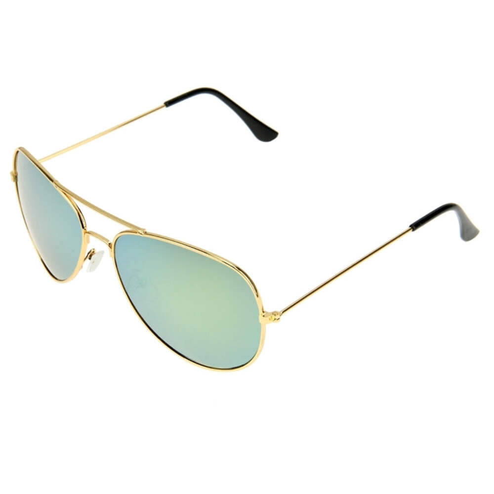 UV400 UV Protection Metal Frame AC Lens Frog Mirror Eyeglasses Sunglasses-image