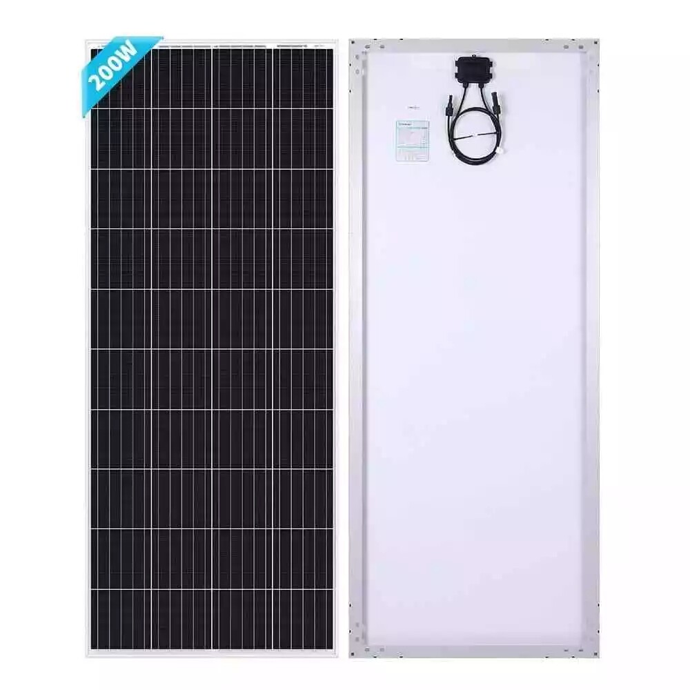 200W Monocrystalline Solar Panel for 12V 24V Systems High Efficiency PFCTART