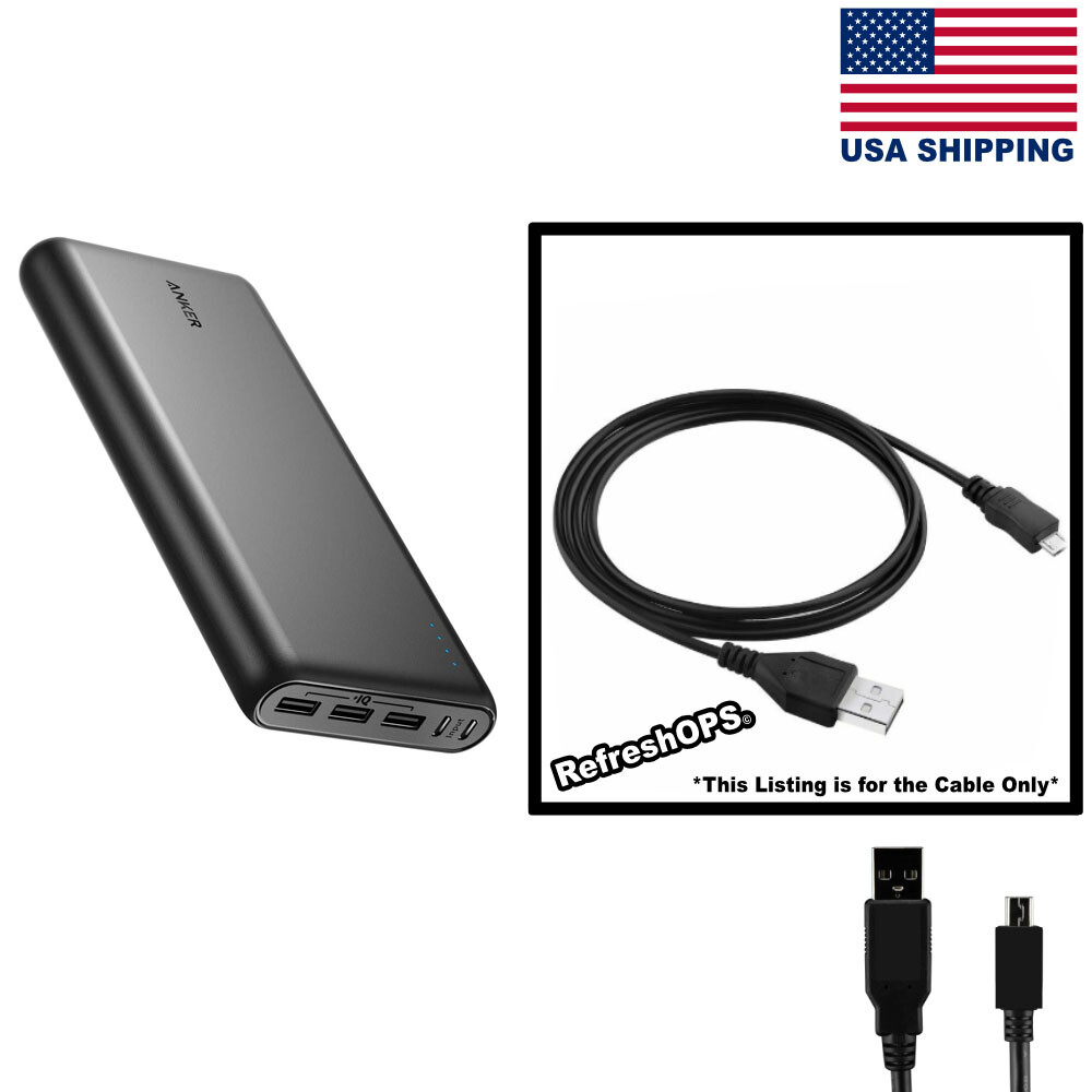 Anker PowerCore 26800 Portable Charger Replacement USB Cable  
