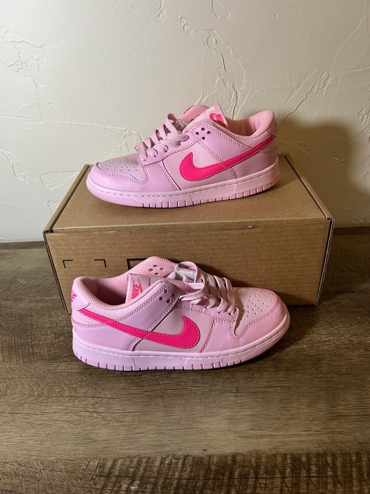 Nike Dunk Low Triple Pink - Barbie - DH9765-600 Shoes New Size Womens 6.5
