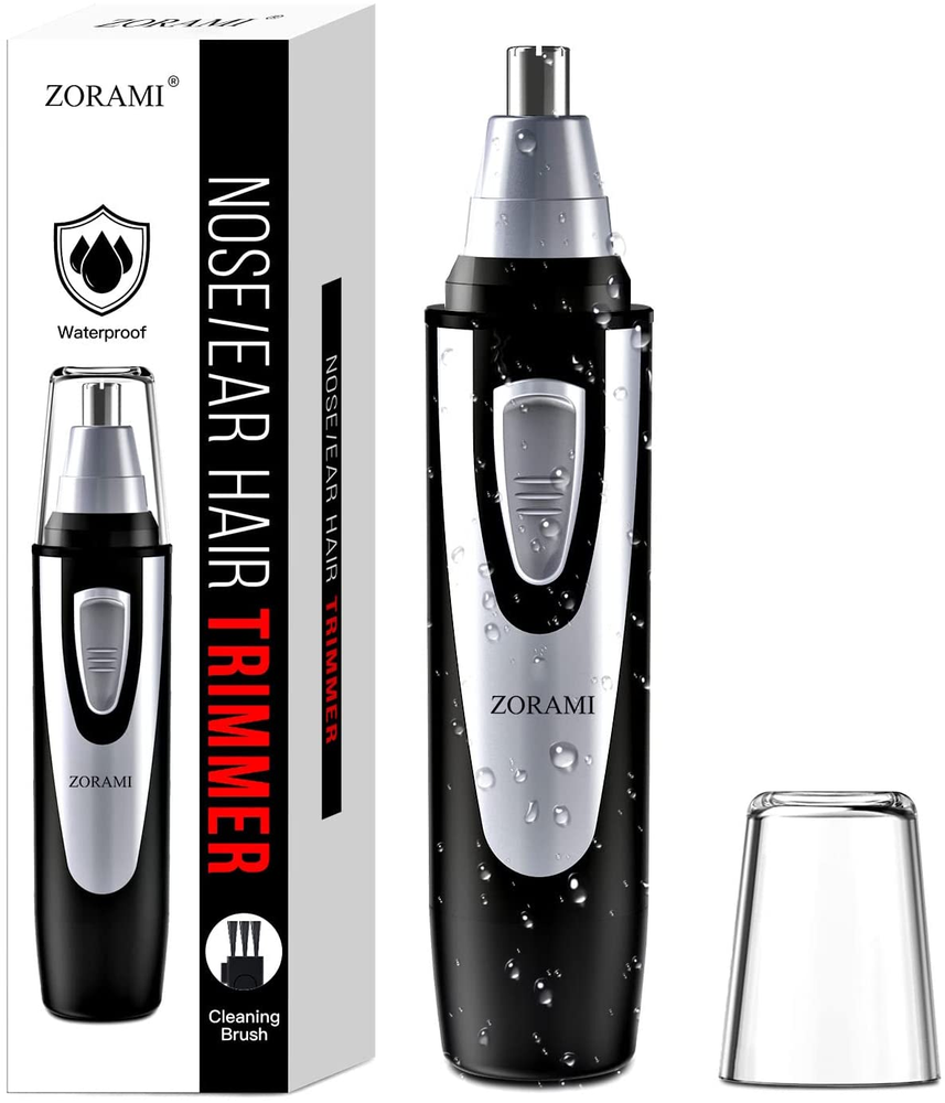 Waterproof Dual Blade Ear Nose Hair Trimmer for Men and Women