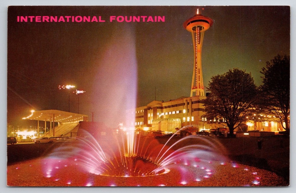 1962 Seattle World's Fair Century 21 International Fountain Space Needle