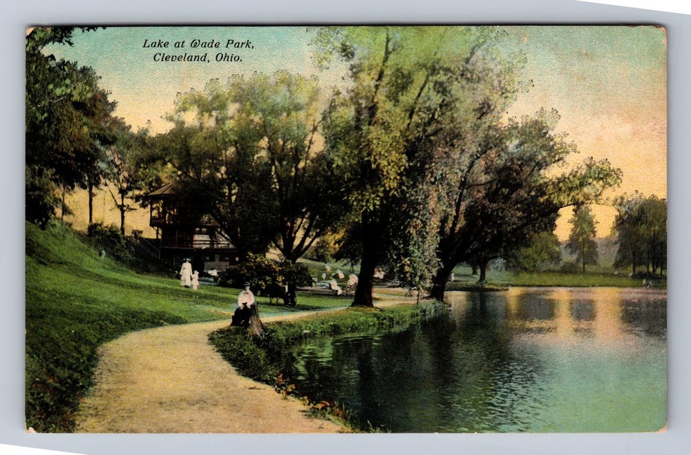 Cleveland OH- Ohio Lake At Wade Park Vintage Postcard