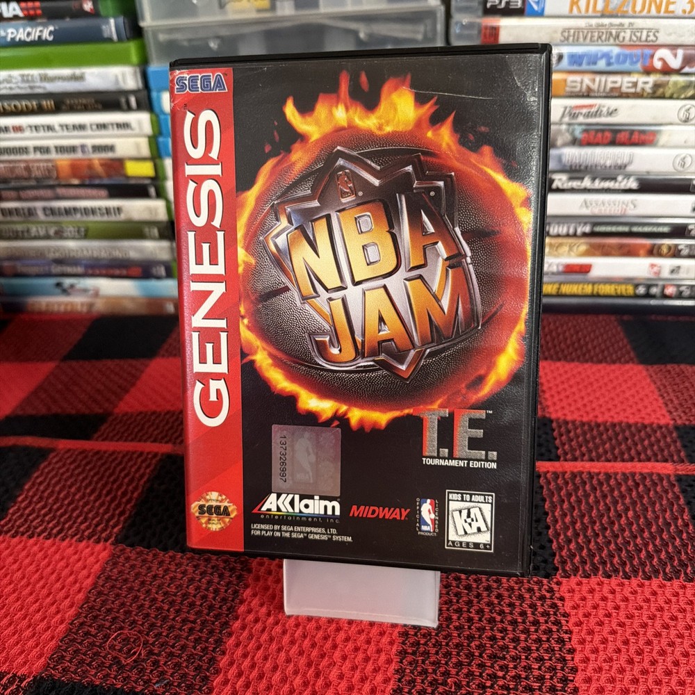 NBA Jam Tournament Edition TE (Sega Genesis 1995) CIB Complete w/Manual - TESTED