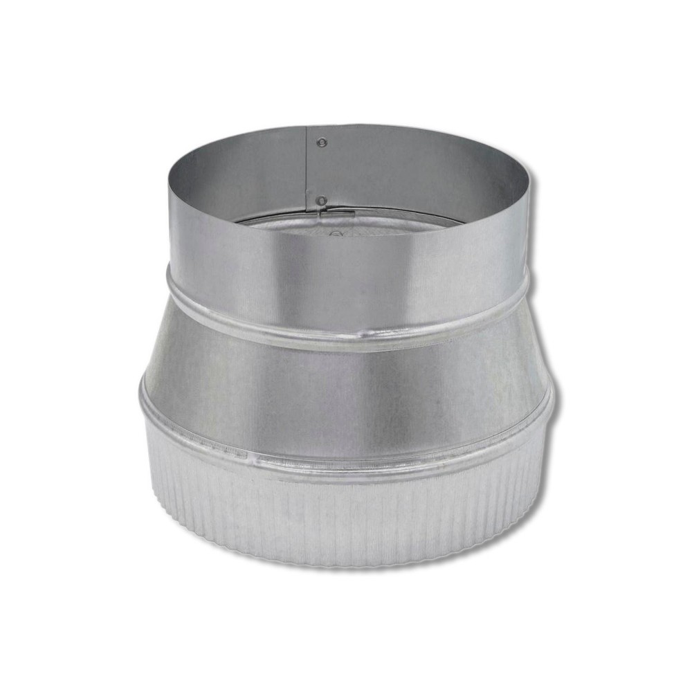 Imperial 7 in X 8 in Galvanized Steel Stove Pipe Increaser GV1361