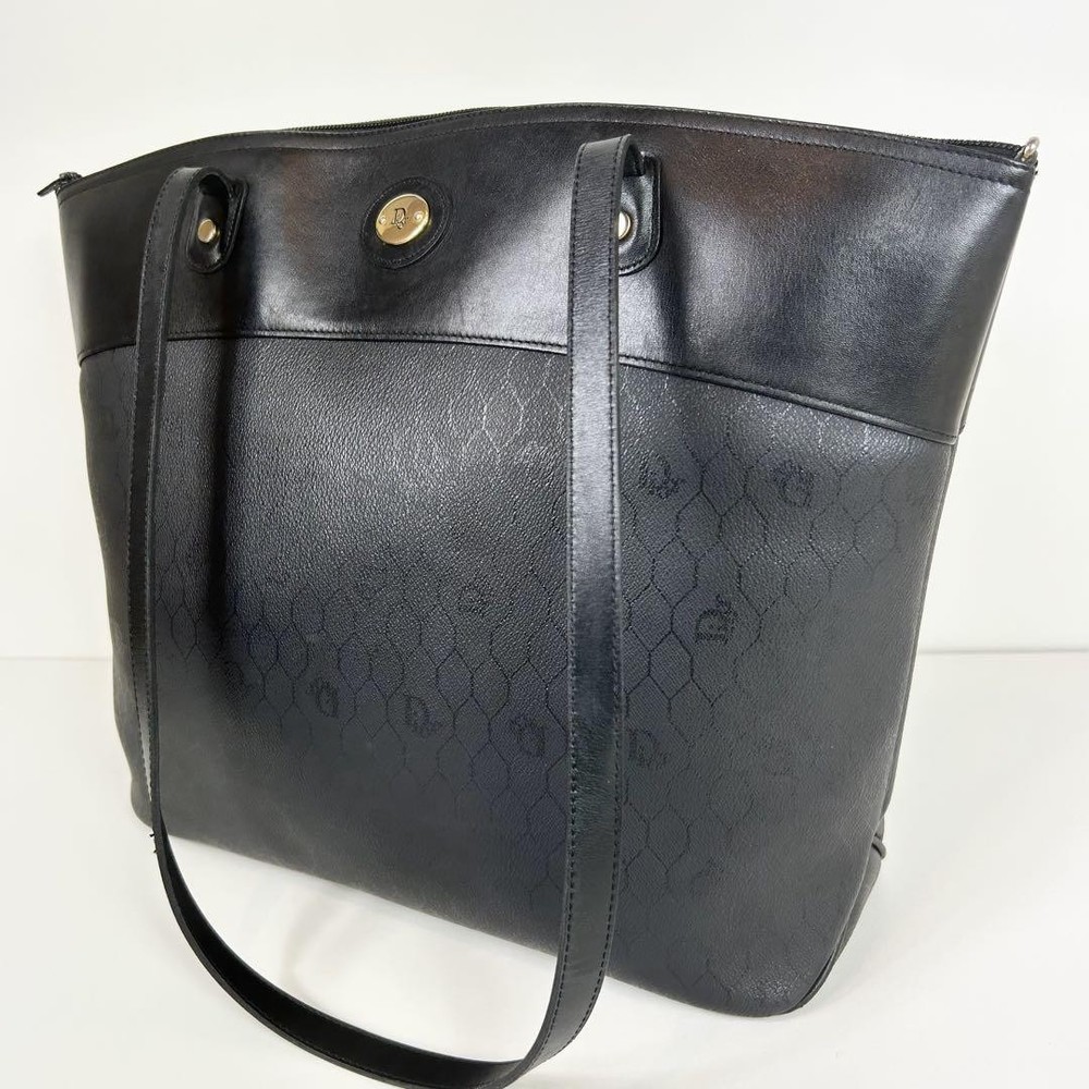 Extreme Dior Honeycomb Black PVC Leather Tote Bag New Collection