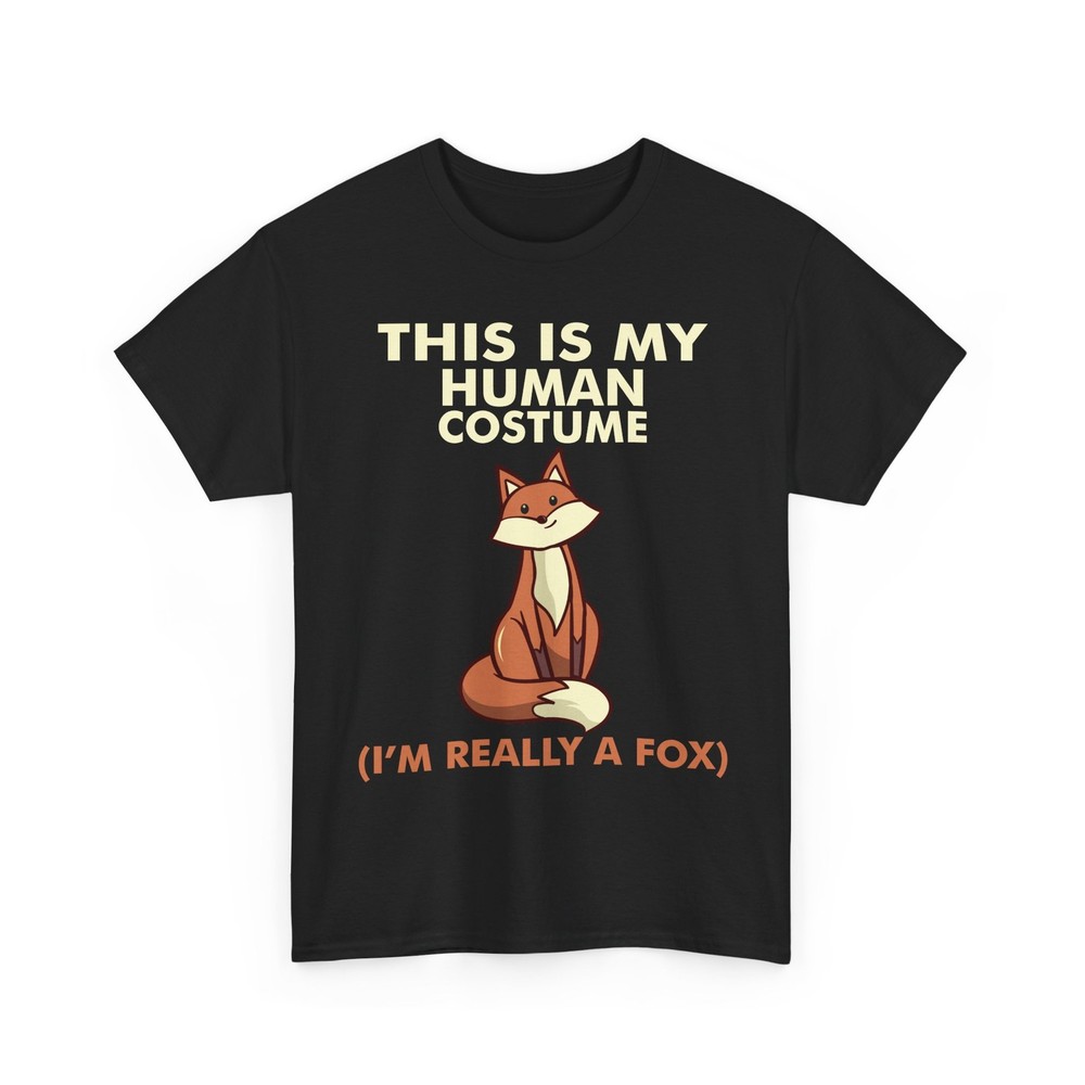 Fox T-Shirt, This Is My Human Costume I'm Really A Fox Funny Foxes Lovers Shirt
