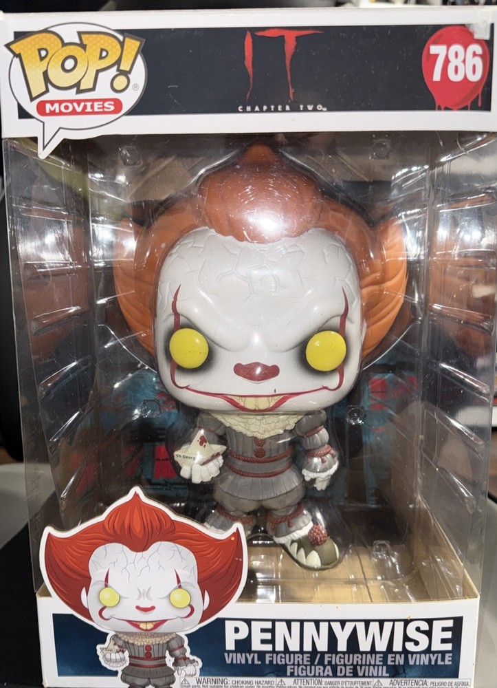 NEW Funko Pop! Movies It Chapter 2 Pennywise 10 inch Vinyl Figure with Boat #786