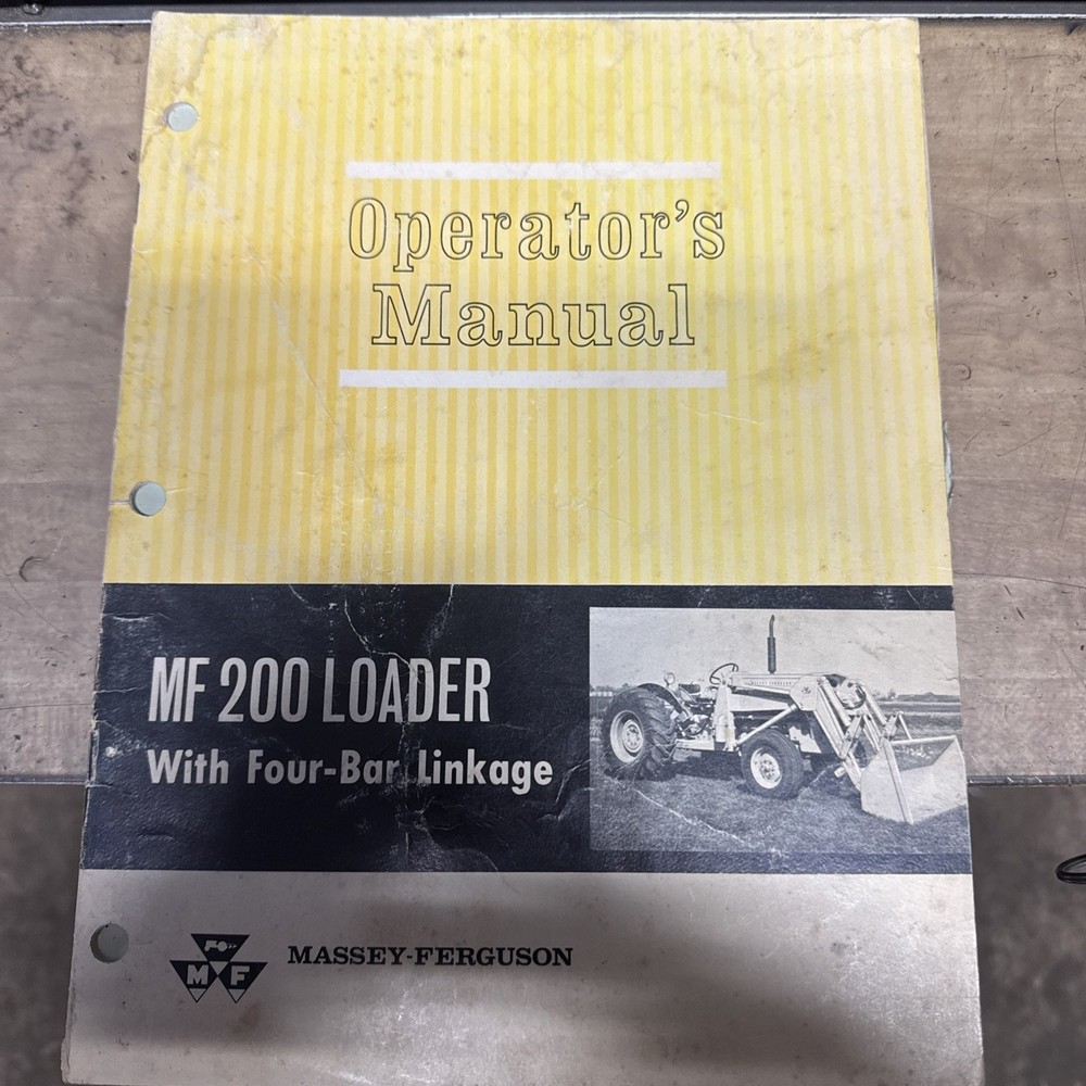 Massey Ferguson MF 200 Loader Operators Manual