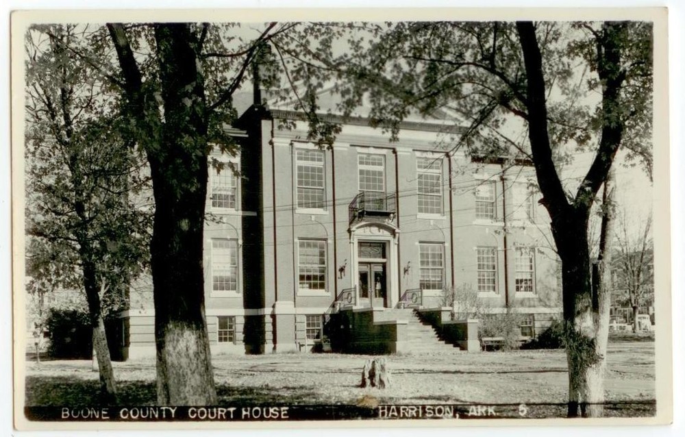c1950 Harrison Arkansas Boone County Court House Real Photo