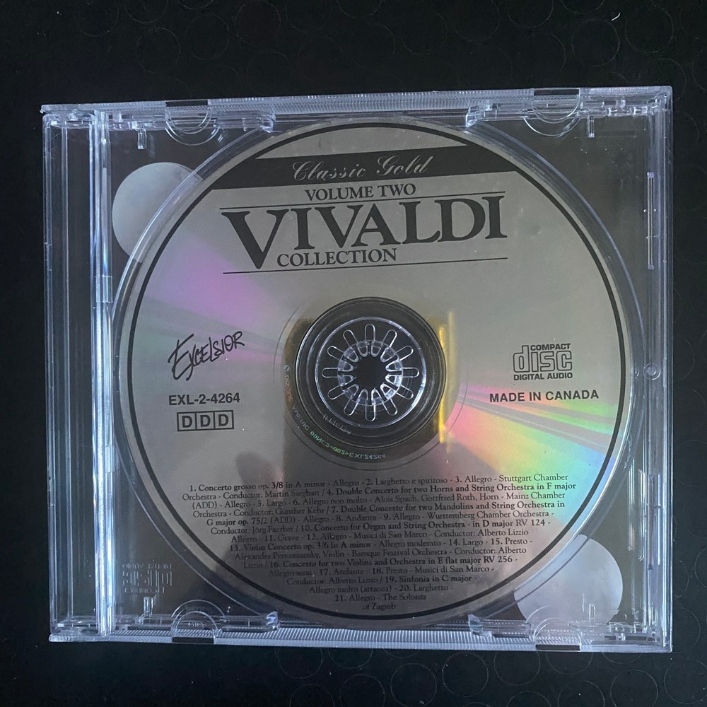 Vivaldi – Classic Gold Vol. 2 CD Classical Baroque Excelsior EXL-2-4264