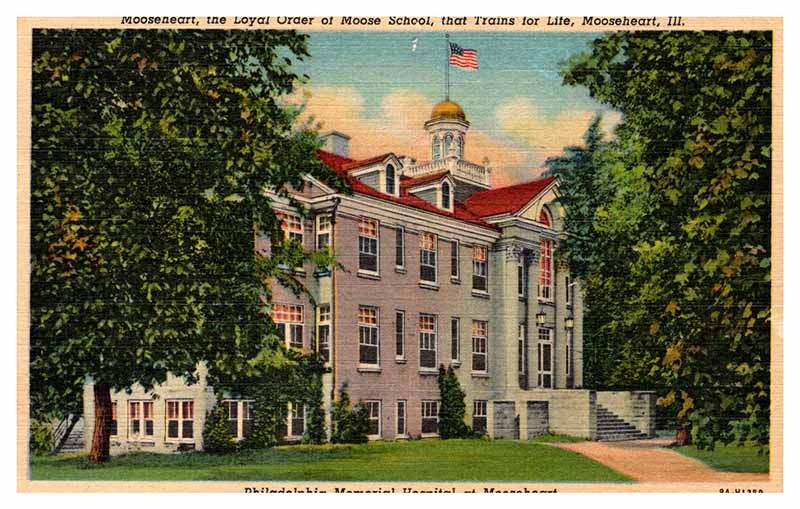 Postcard SCHOOL SCENE Mooseheart Illinois IL m/09 AR7383