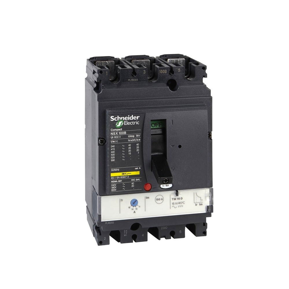 Schneider LV429841 MCCB 80A 3P3D TM80D NSX100N