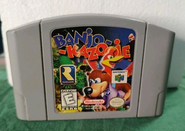 Nintendo 64 N64 Banjo-Kazooie authentic Tested Works Look Cartridge Only