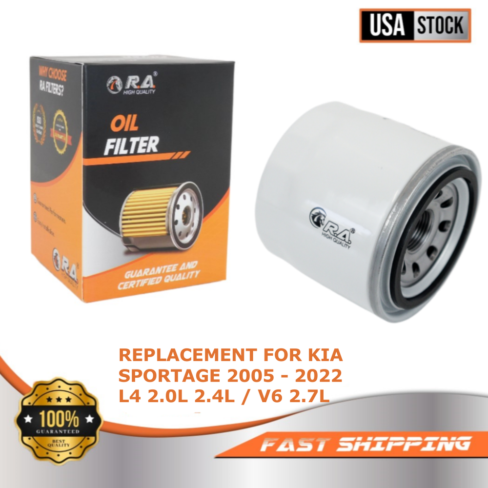9688 Spin-On Oil Filter Compatible with KIA SPORTAGE 2005-2022 2.0L 2.4L 2.7L V6 Engines