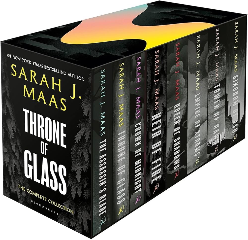 Throne of Glass 8 Books Box Set By Sarah J. Maas, Paperback ..New