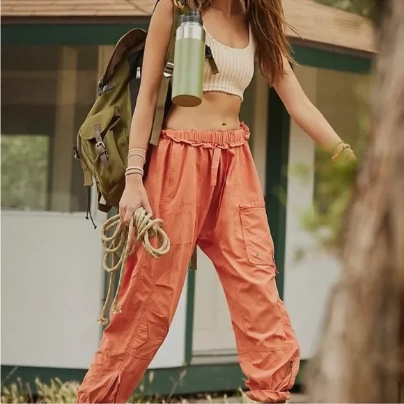 Free People Movement Womens Spring Trekker Pants Size Small Cargo Relaxed Fit