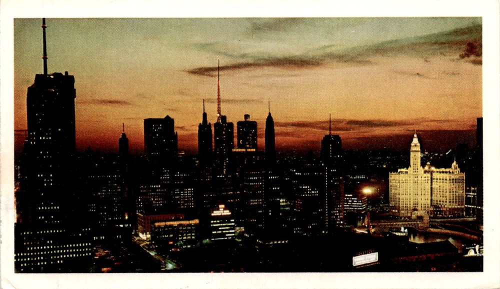 Chicago, Illinois, American Oil Company, 1969 Postcard